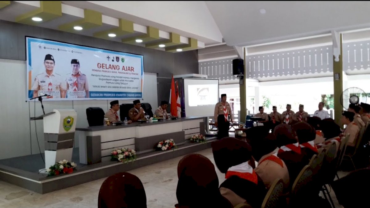 Buka Gelang Ajar Kwarcab Pramuka Barru, Ini Kata Suardi Saleh