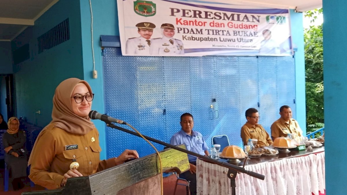 IDP Resmikan Kantor dan Gudang PDAM Tirta Bukae Luwu Utara