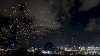 Grand Launching Garuda di Lautku, Ribuan Lampion Hiasi Langit Makassar