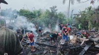 Kompor Menyala Ditinggal ke Pasar, Rumah Semi Permanen di Sinjai Ludes Terbakar
