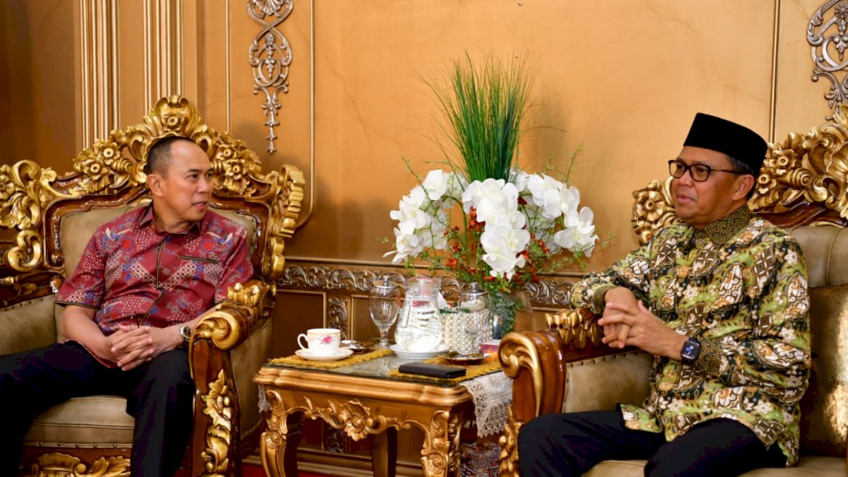 Nurdin Abdullah Terima Kunjungan Pangdam XIV Hasanuddin yang Baru