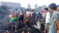Satu Unit Rumah Panggung di Jeneponto Ludes Terbakar