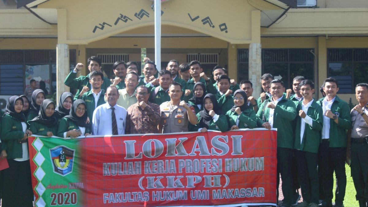 Mahasiswa UMI Ikut KKPH di Polres Maros