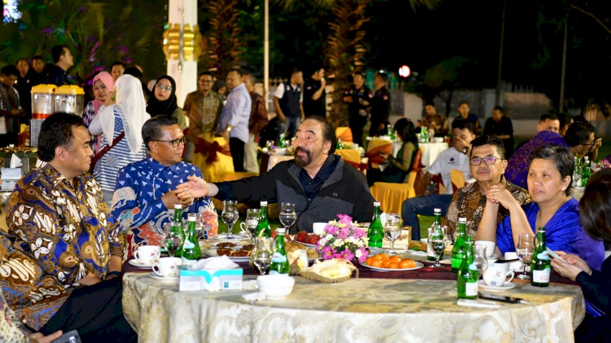 Sambut Surya Paloh, Nurdin Abdullah Ungkap Kondisi Ekonomi Sulsel