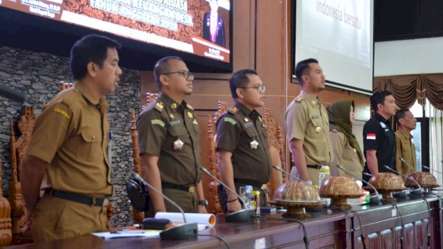 Rapat monitoring dan evaluasi keuangan desa. (ist)