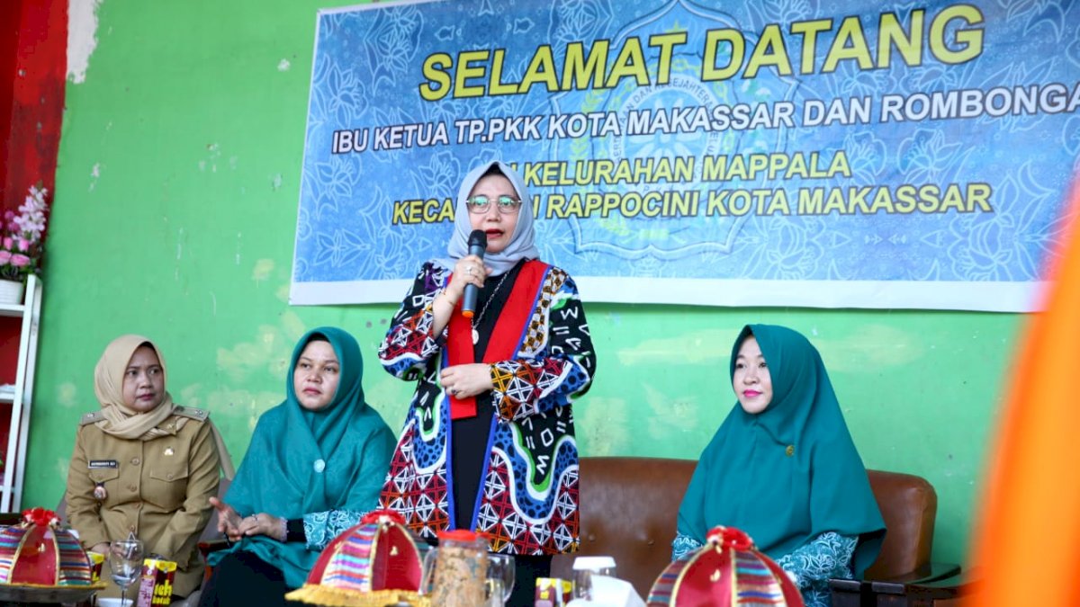 Ketua TP PKK Makassar Monitoring Pembinaan Dasawisa di Kecamatan Rappocini