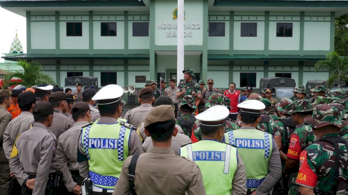 Langganan Banjir, Kodim 1422 Maros Gelar Pasukan Siaga