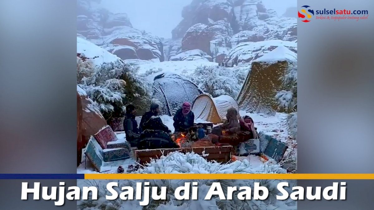 VIDEO: Hujan Salju di Arab Saudi