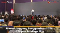 VIDEO: Jokowi Singgung Penggantinya 2024 di Depan Sandiaga Uno