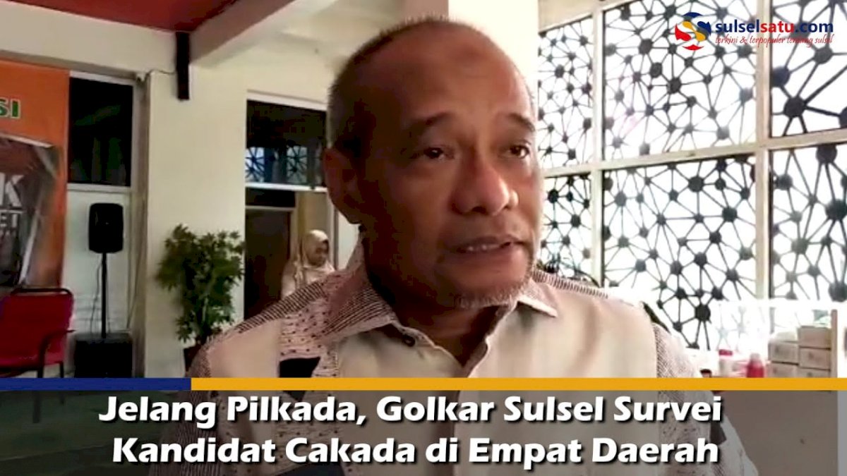 VIDEO: Jelang Pilkada, Golkar Sulsel Survei Kandidat Cakada di Empat Daerah