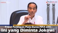 VIDEO: Rapat Persiapan Piala Dunia FIFA U20, Ini yang Diminta Jokowi