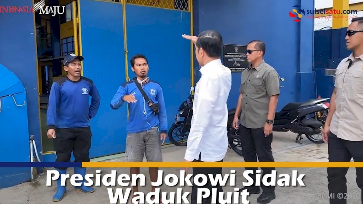 VIDEO: Presiden Jokowi Sidak Waduk Pluit