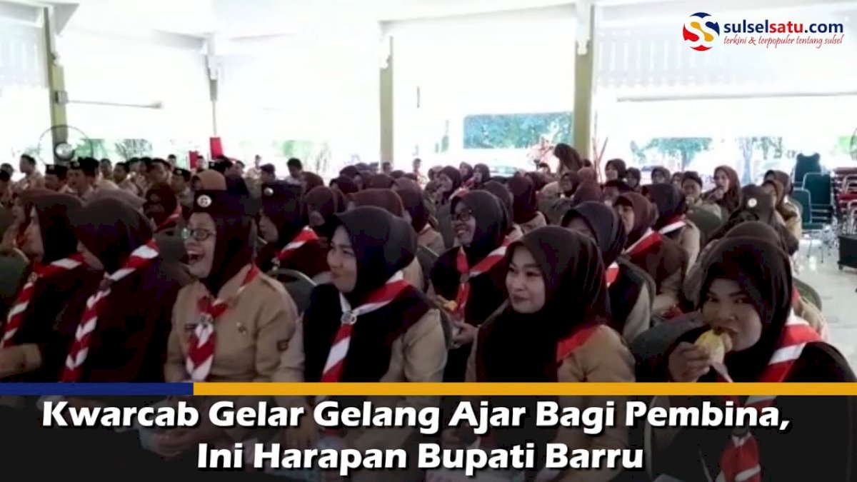 VIDEO: Kwarcab Gelar Gelang Ajar Bagi Pembina, Ini Harapan Bupati Barru