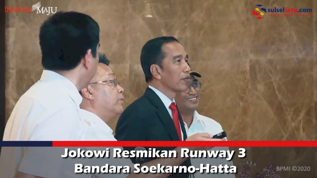 VIDEO: Jokowi Resmikan Runway 3 Bandara Soekarno-Hatta