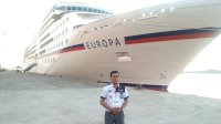 Tiba Lebih Awal, Kapal Pesiar MS. Europa Sandar di Pelabuhan Nusantara Parepare