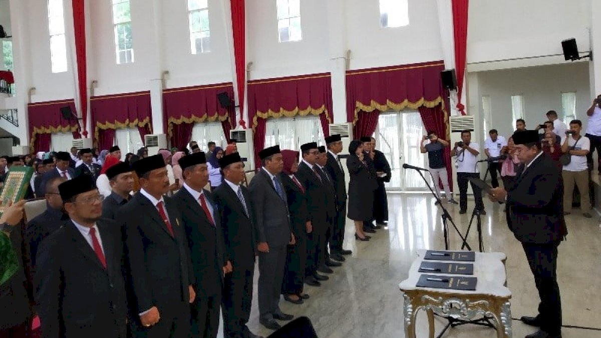 Nurdin Abdullah Kembali Mutasi Pejabat Eselon II dan III, None Digeser Jadi Staf Ahli