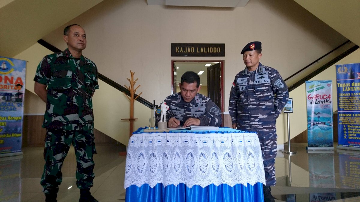 Danlantamal VI Terima Kunker Danguspurla  Koarmada II