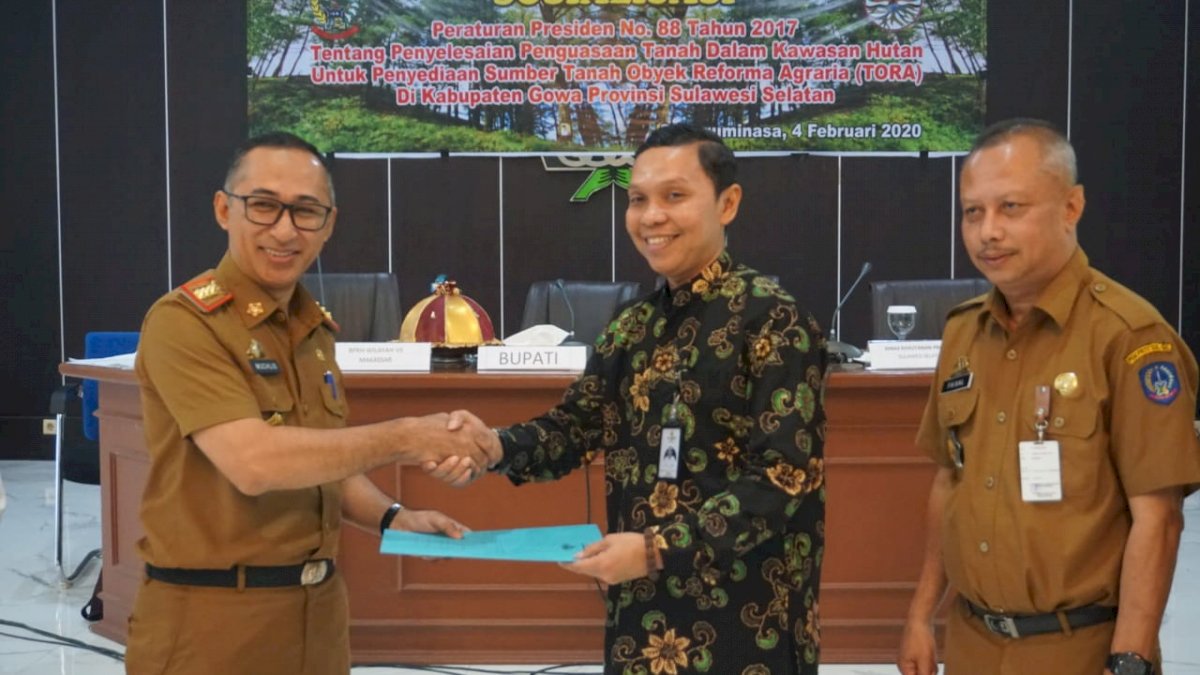 Gowa Peroleh Program TORA Seluas 5.626 Hektare