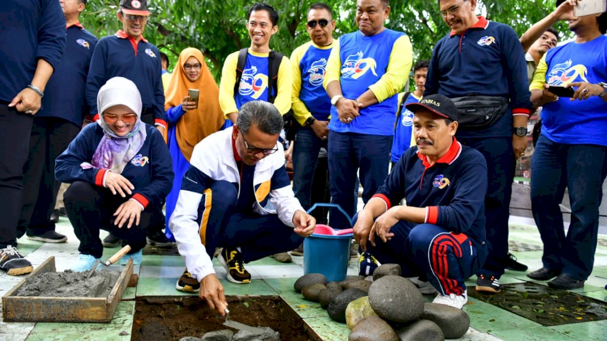 NA Hadiri Peletakan Batu Pertama Pembangunan Education Center Fisip Unhas