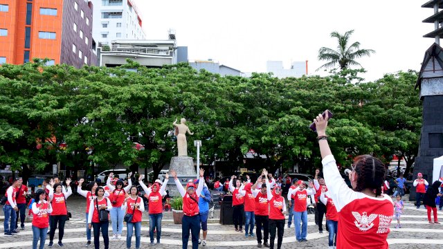 Flash mob Garuda di Lautku. (Foto/Ist)