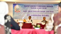 Gubernur Sulsel Hadiri RUPS-LB PT Jamkrida