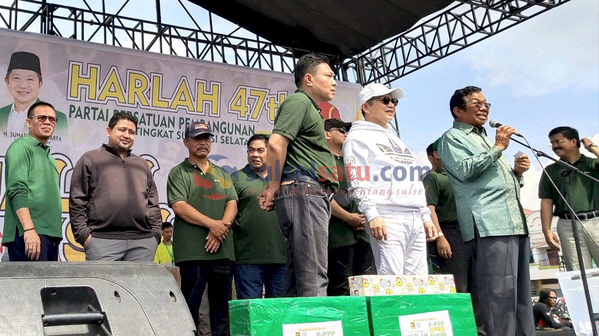 Hadiri Hari Jadi PPP, Appi Optimis Raih Dukungan Partai