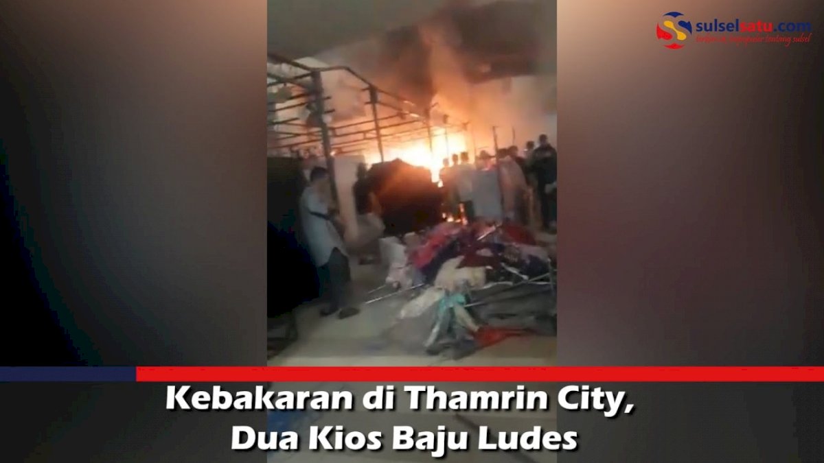 VIDEO: Kebakaran di Thamrin City, Dua Kios Baju Ludes