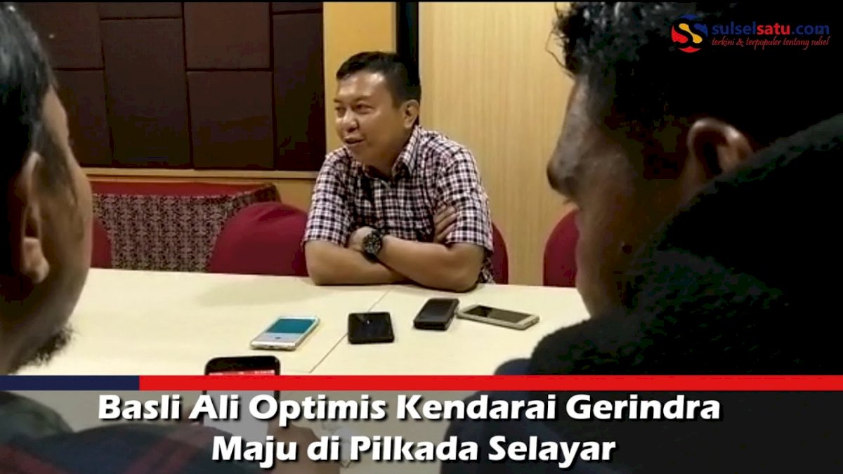 VIDEO: Basli Ali Optimis Kendarai Gerindra Maju di Pilkada Selayar
