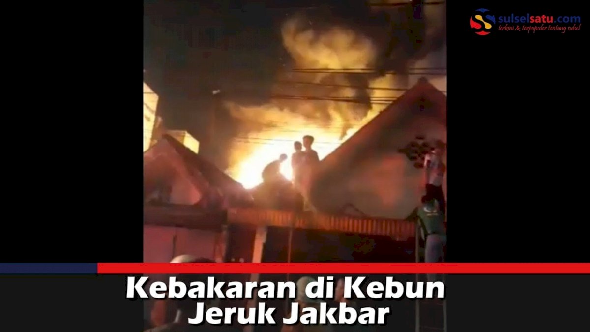 VIDEO: Kebakaran di Kebun Jeruk Jakbar