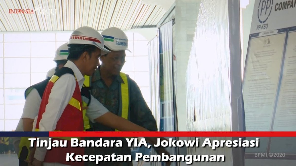 VIDEO: Tinjau Bandara YIA, Jokowi Apresiasi Kecepatan Pembangunan