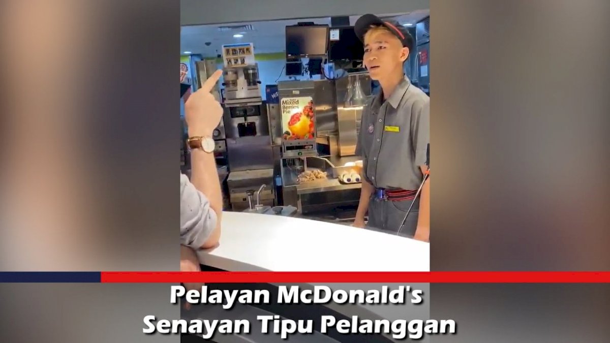 VIDEO: Pelayan McDonald’s Senayan Tipu Pelanggan