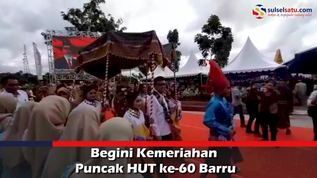 VIDEO: Begini Kemeriahan Puncak HUT ke-60 Barru