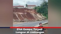 VIDEO: Efek Gempa, Terjadi Longsor di Limbangan