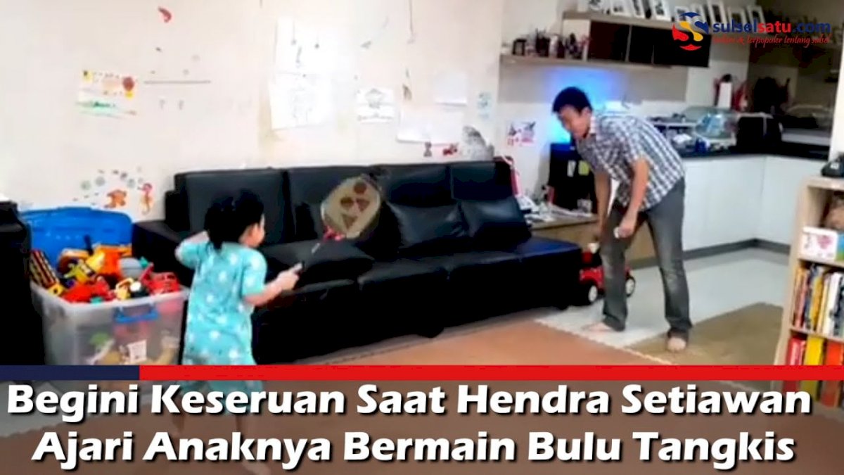 VIDEO: Begini Keseruan Saat Hendra Setiawan Ajari Anaknya Bermain Bulu Tangkis