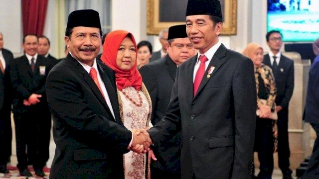 Kepala BPIP Prof Yudian Wahyudi dan Presiden Jokowi. (int)