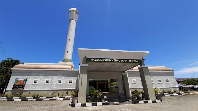 Masjid Agung Nurul Iman Barru. (Sulselsatu/Asriadi Rijal)
