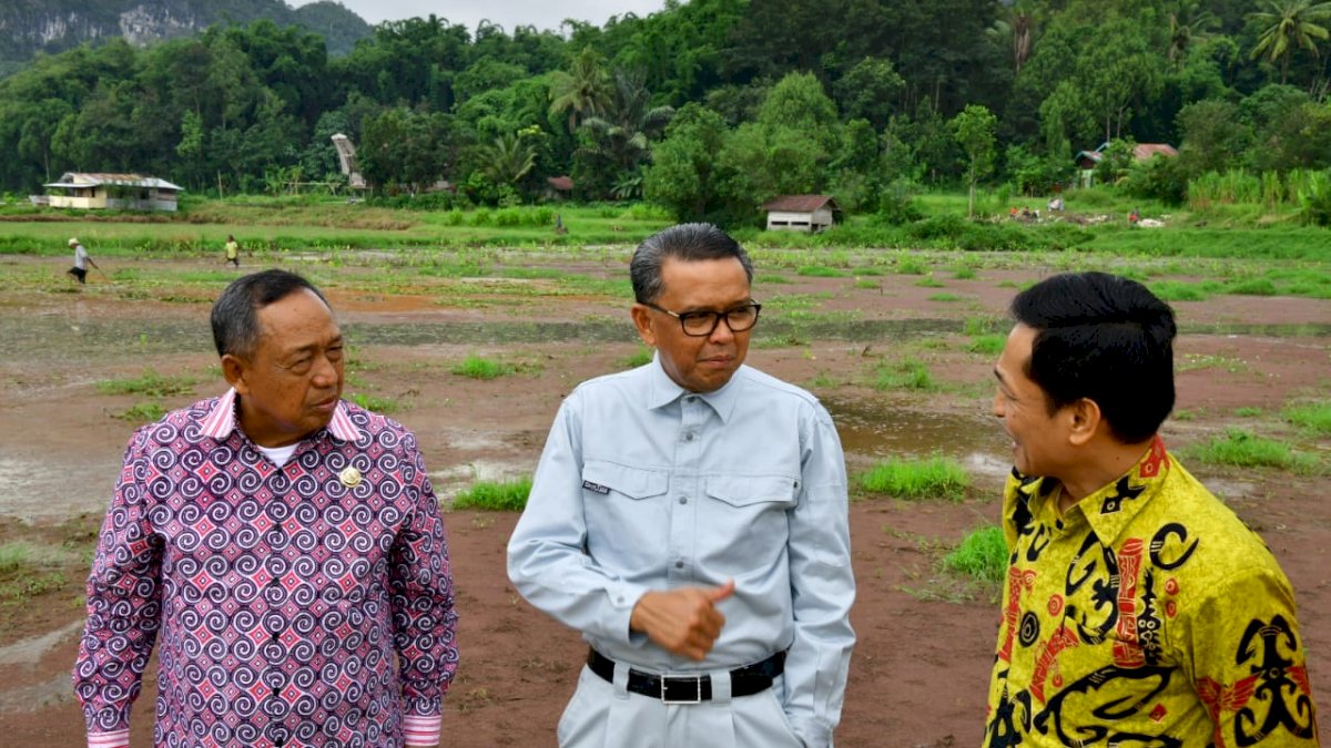 Nurdin Abdullah Tinjau Pembangunan Jalan Poros Rantepao-Bua