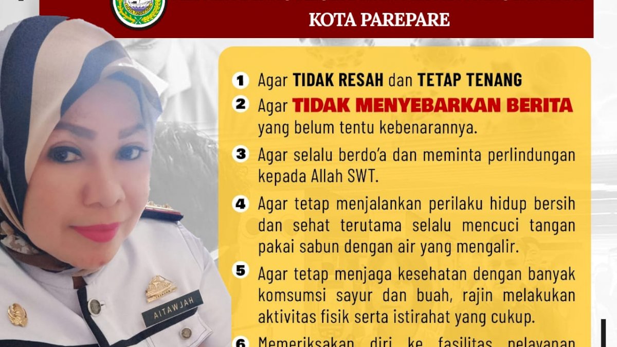 Dinkes Parepare Intens Sosialisasi Pencegahan Virus Corona
