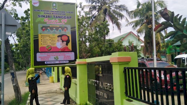 Posko Tanggap Corona Dinas Kesehatan Kabupaten Sinjai. (ist)