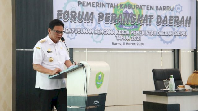 Bupati Barru Suardi Saleh. (ist)