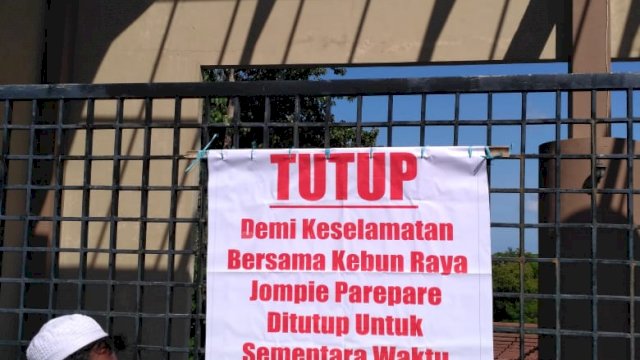 Penutupan Kebun Raya Jompie Parepare. (ist)
