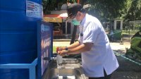Iqbal Keliling Pasang Wastafel Portable di Ruang Publik