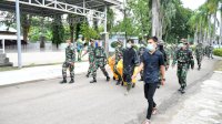 Rujab Bupati Sinjai Disemprot Disinfektan