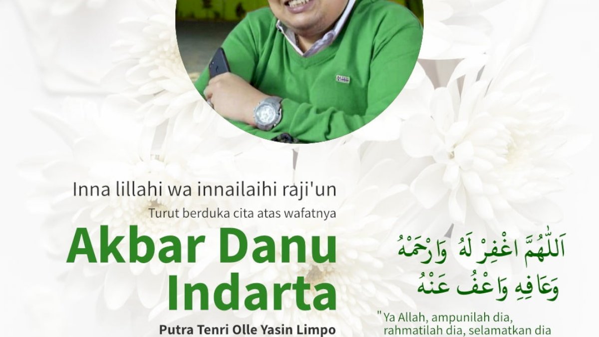 Putra Tenri Olle YL Berpulang, Wagub Sulsel Sampaikan Belasungkawa