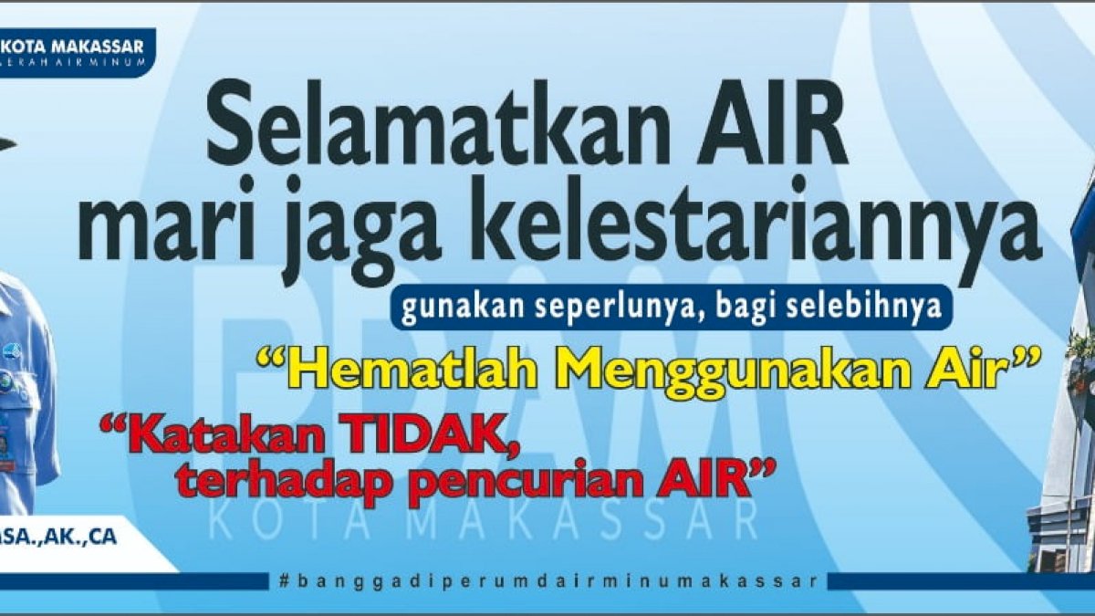 PDAM Makassar Gratiskan Air ke Pelanggan R1 dan R2