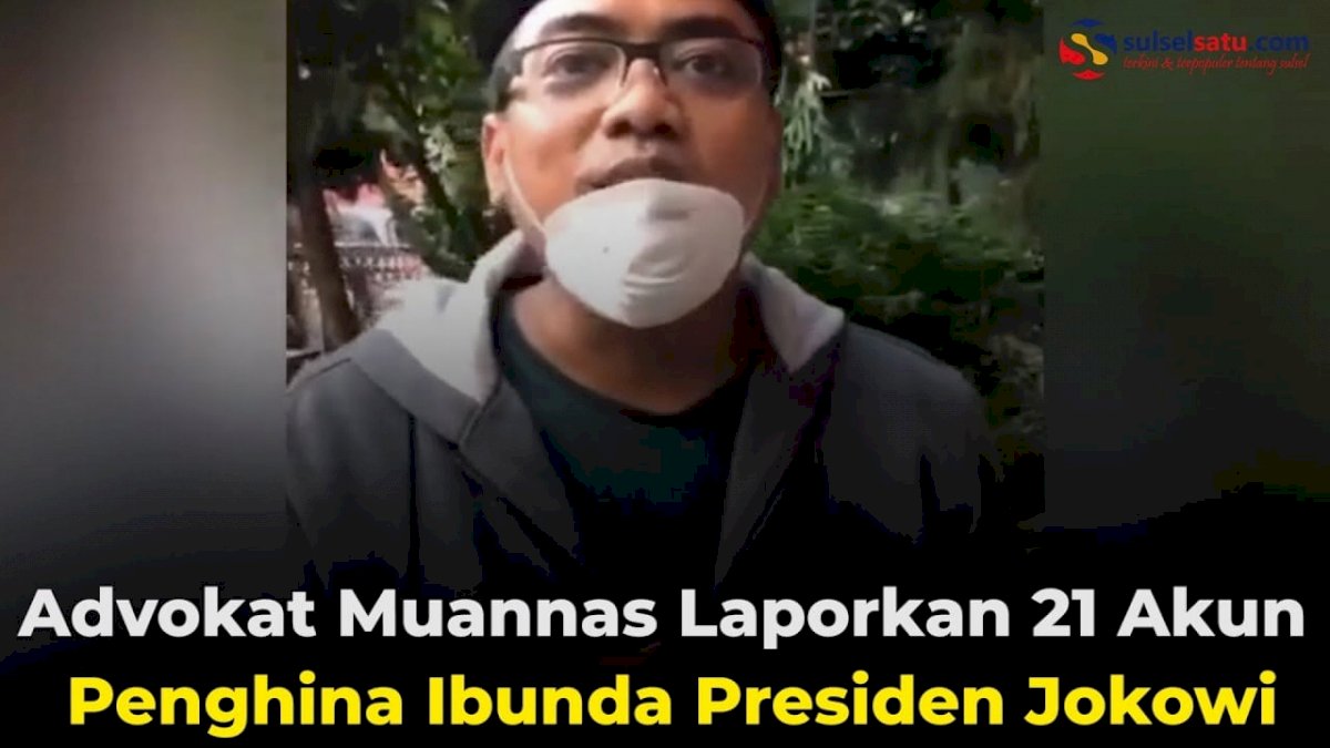 VIDEO: Advokat Muannas Laporkan 21 Akun Penghina Ibunda Presiden Jokowi