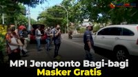 VIDEO: AMPI Jeneponto Bagi-bagi Masker Gratis