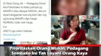 VIDEO: Prioritaskan Orang Miskin, Pedagang Sembako Ini Tak Layani Orang Kaya