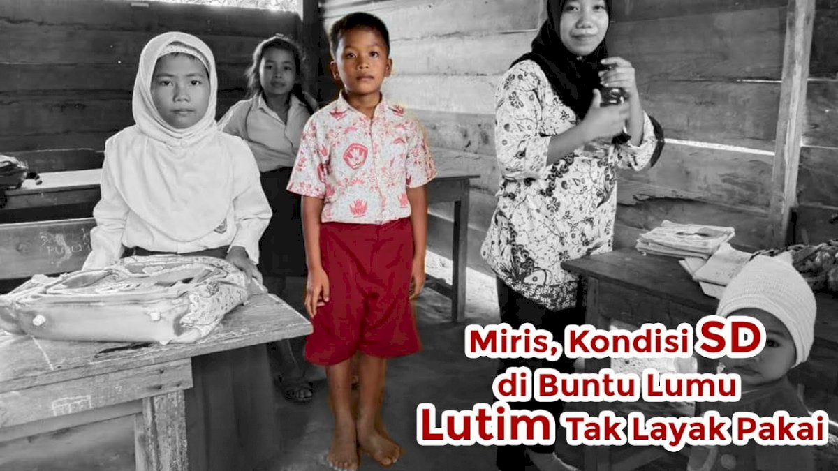 VIDEO: Miris, Kondisi SD di Buntu Lumu Lutim Tak Layak Pakai