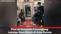 VIDEO: Pria Ini Dimarahi Penumpang Lainnya Saat Batuk di Atas Kereta